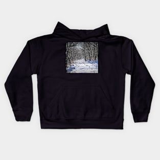 Tracks in the Snow Kids Hoodie